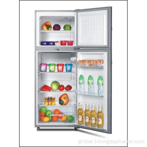 Double Door Top Freezer Refrigerator 213L Double Door Top Freezer Refrigerator With Handle Factory